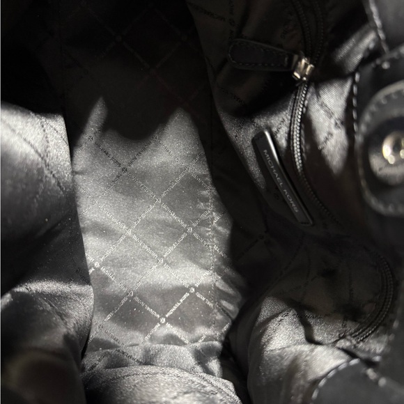 Michael Kors Black Leather Chain Tote Bag - Picture 6 of 16